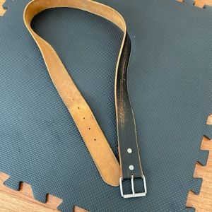 Leather belt